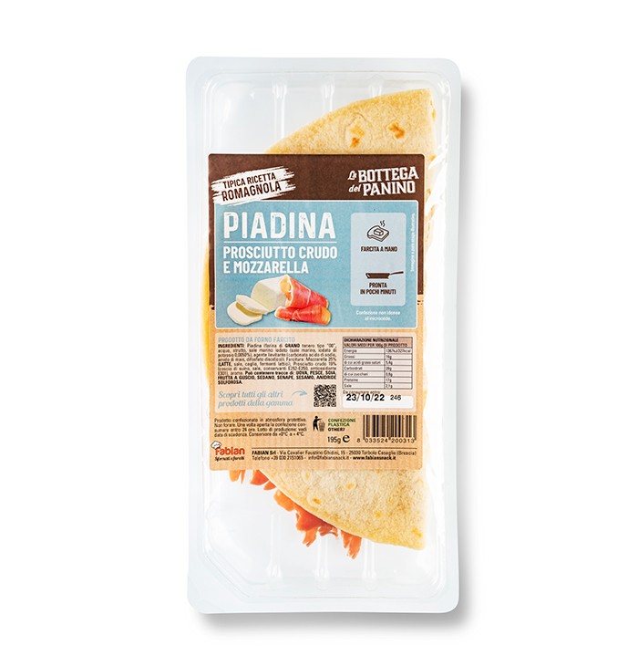 Piadine Prosciutto Crudo e Mozzarella