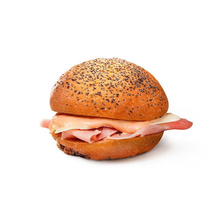 Panino Grandioso con Prosciutto cotto di Praga, Edamer e Salsa rosa