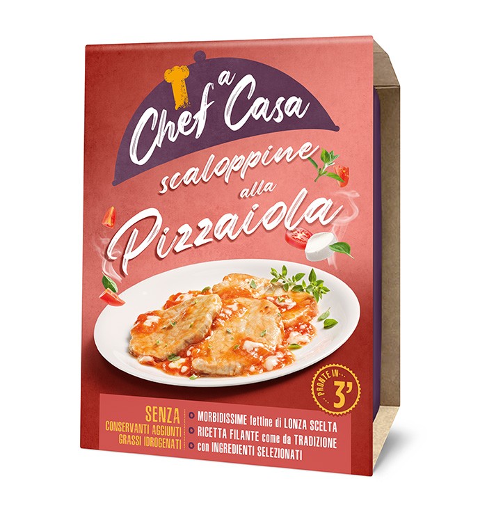 scaloppine alla pizzaiola monoporzione